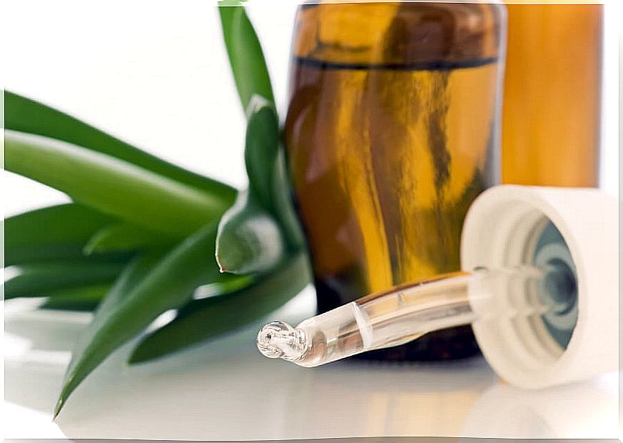 Aloe vera drops to remove scabs from the nose.