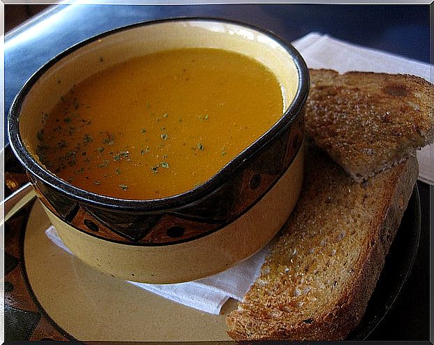 Chris Campbell carrot cream soup