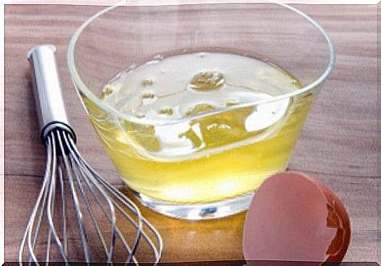 Egg white for dry hair