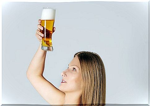 Beer for dry hair