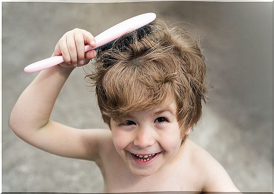 What is the cause of infantile alopecia?