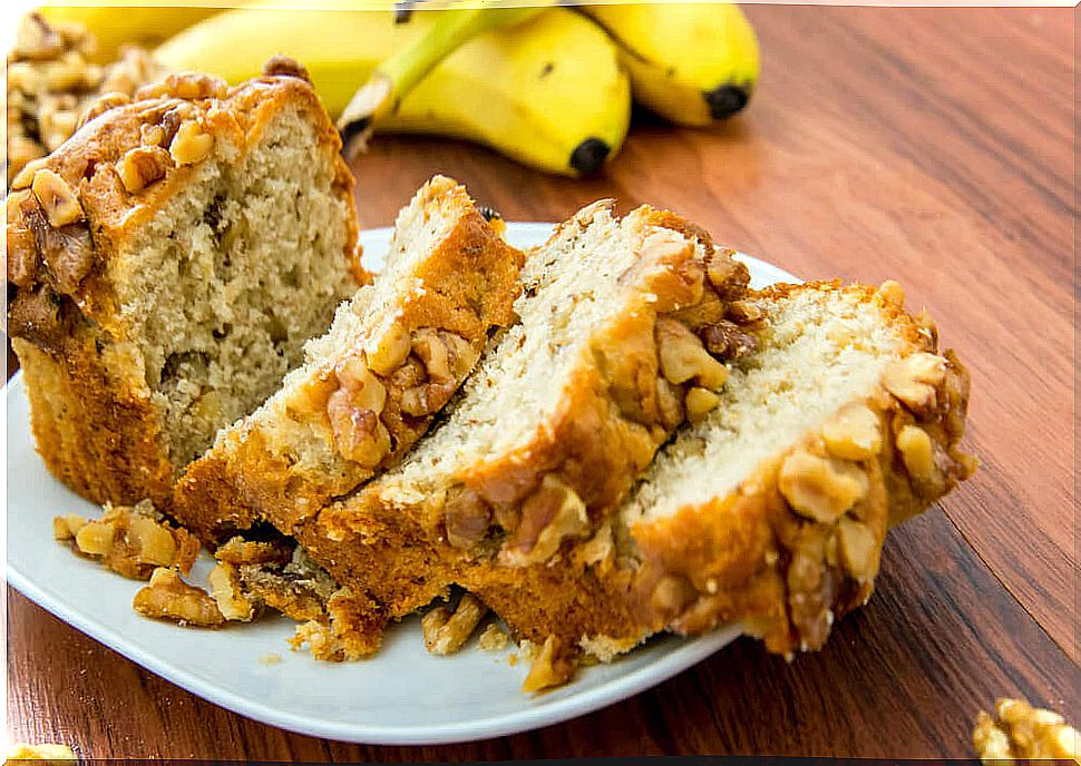 Banana and almond bread