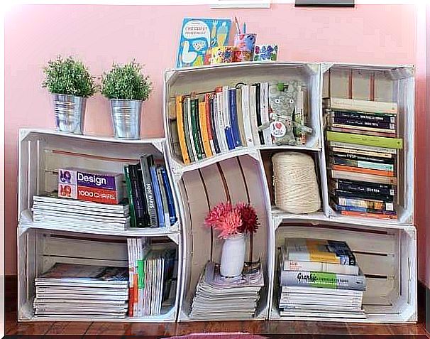 Make your own bookcase at home.