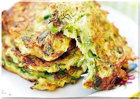 Zucchini pancakes recipe